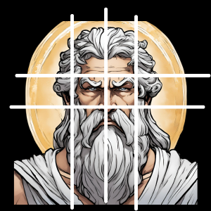 Zeus, uno de los rostros que ejemplifican la ley de simetria en la gestalt